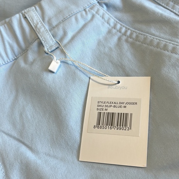 EUBI Flex All Day Jogger 30 inch Bondi Blue Stretch Mens Pant Sz M NEW - Picture 12 of 16